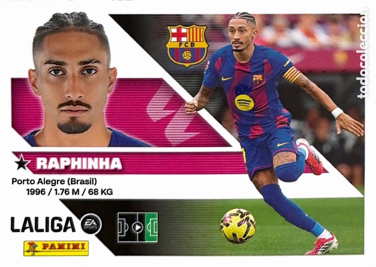 Cromos de f&uacute;tbol: 19.- Raphinha (BARCELONA) - COLECCIONES ESTE 2026/27 (PANINI)