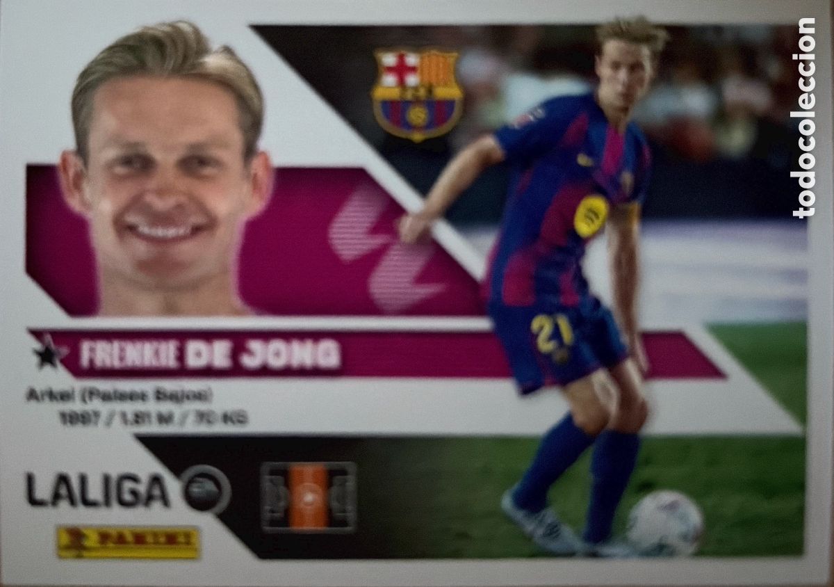 Cromos de f&uacute;tbol: 12.- De Jong (BARCELONA) - COLECCIONES ESTE 2026/27 (PANINI)