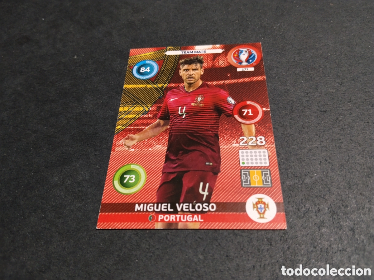 Cromos de f&uacute;tbol: Cromo futbol Miguel Veloso, Portugal