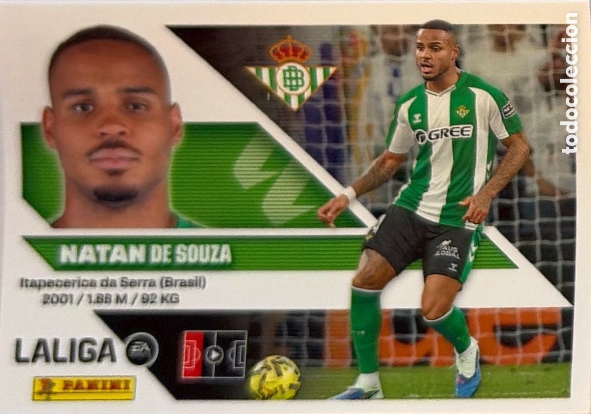 Cromos de f&uacute;tbol: 8.- Natan (R. BETIS) - COLECCIONES ESTE 2026/27 (PANINI)