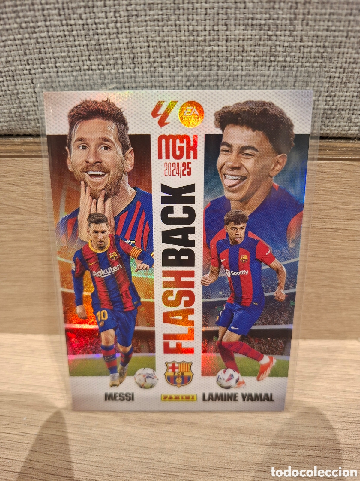 Cromos de f&uacute;tbol: Messi - Lamine Yamal - Flashback 429