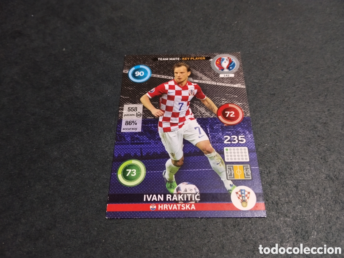 Cromos de f&uacute;tbol: Cromo futbol Iv&aacute;n Rakitic, Croacia
