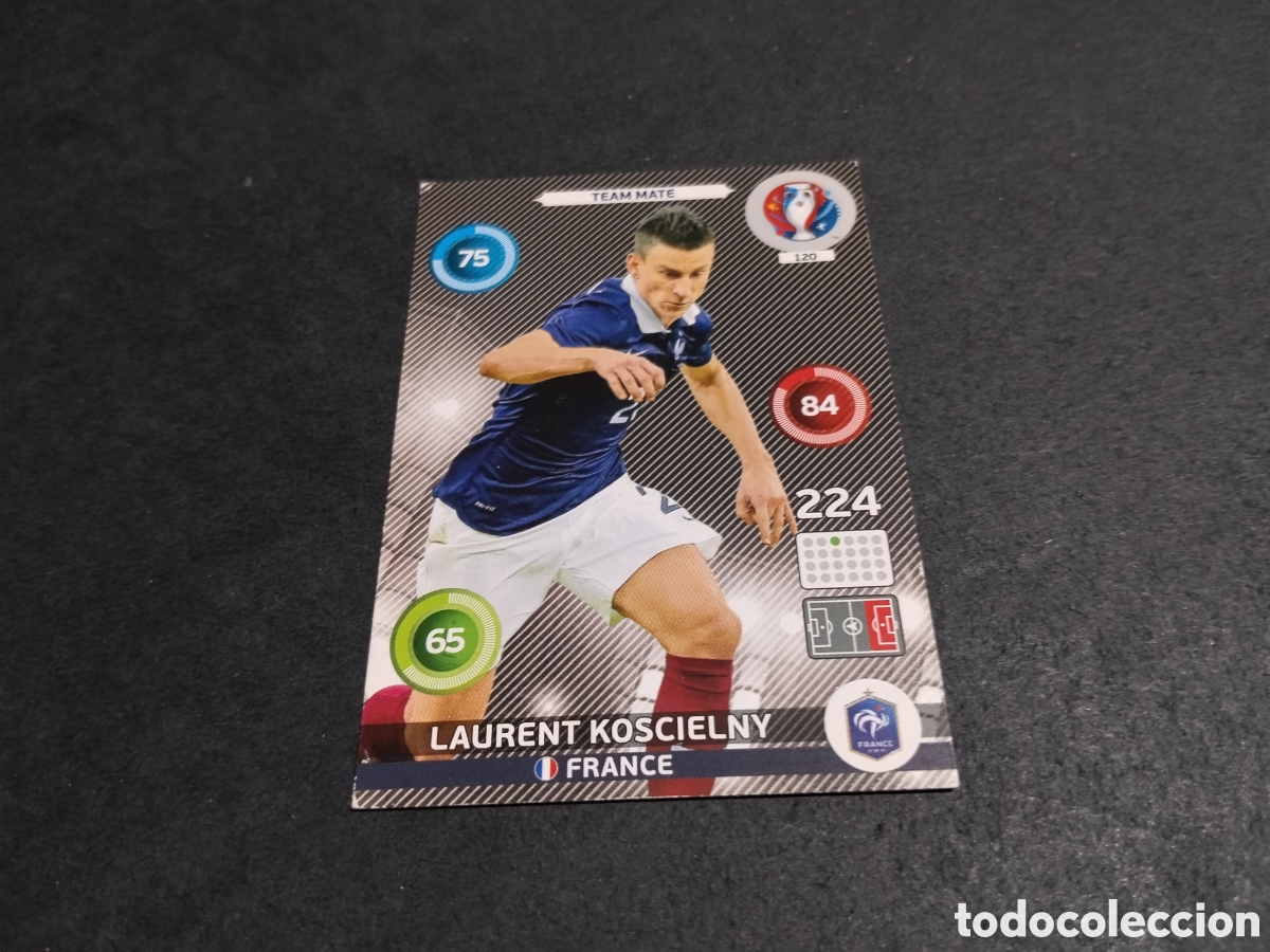 Cromos de f&uacute;tbol: Cromo futbol Laurent Koscielny, Francia