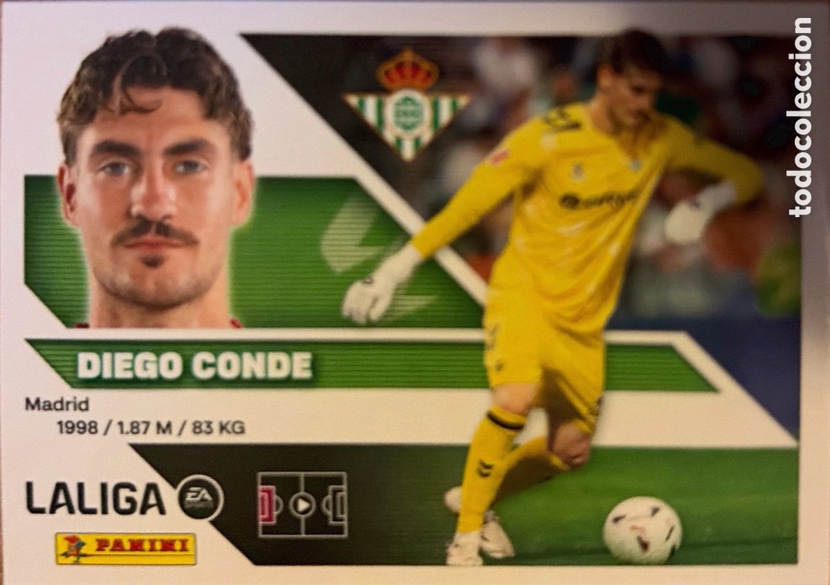 Fu&szlig;ball-Sticker: 4 BIS Diego Conde -Coloca- (R. BETIS) - COLECCIONES ESTE 2026/27 (PANINI)
