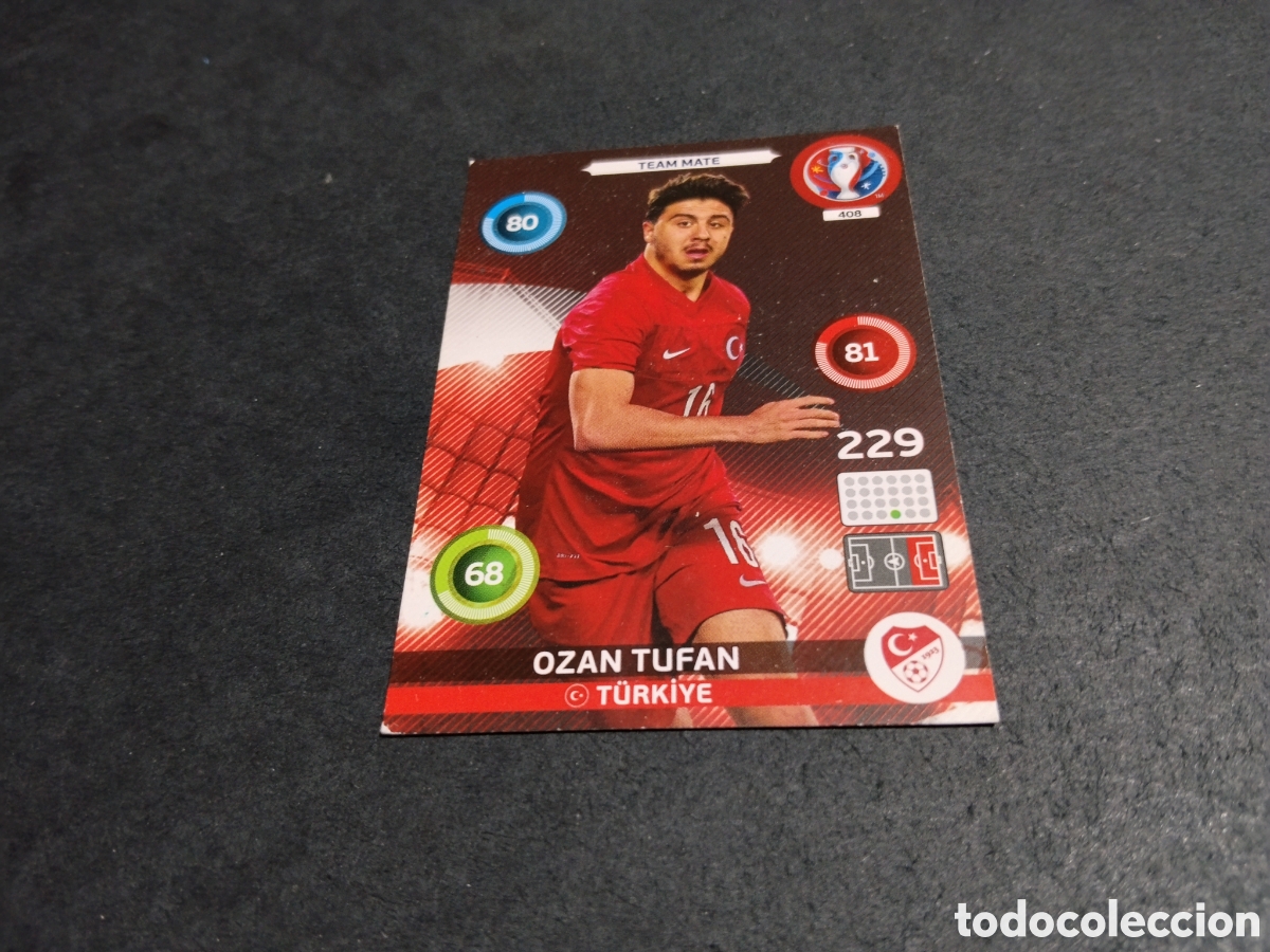 Cromos de f&uacute;tbol: Cromo futbol ozan tufan, Turqu&iacute;a