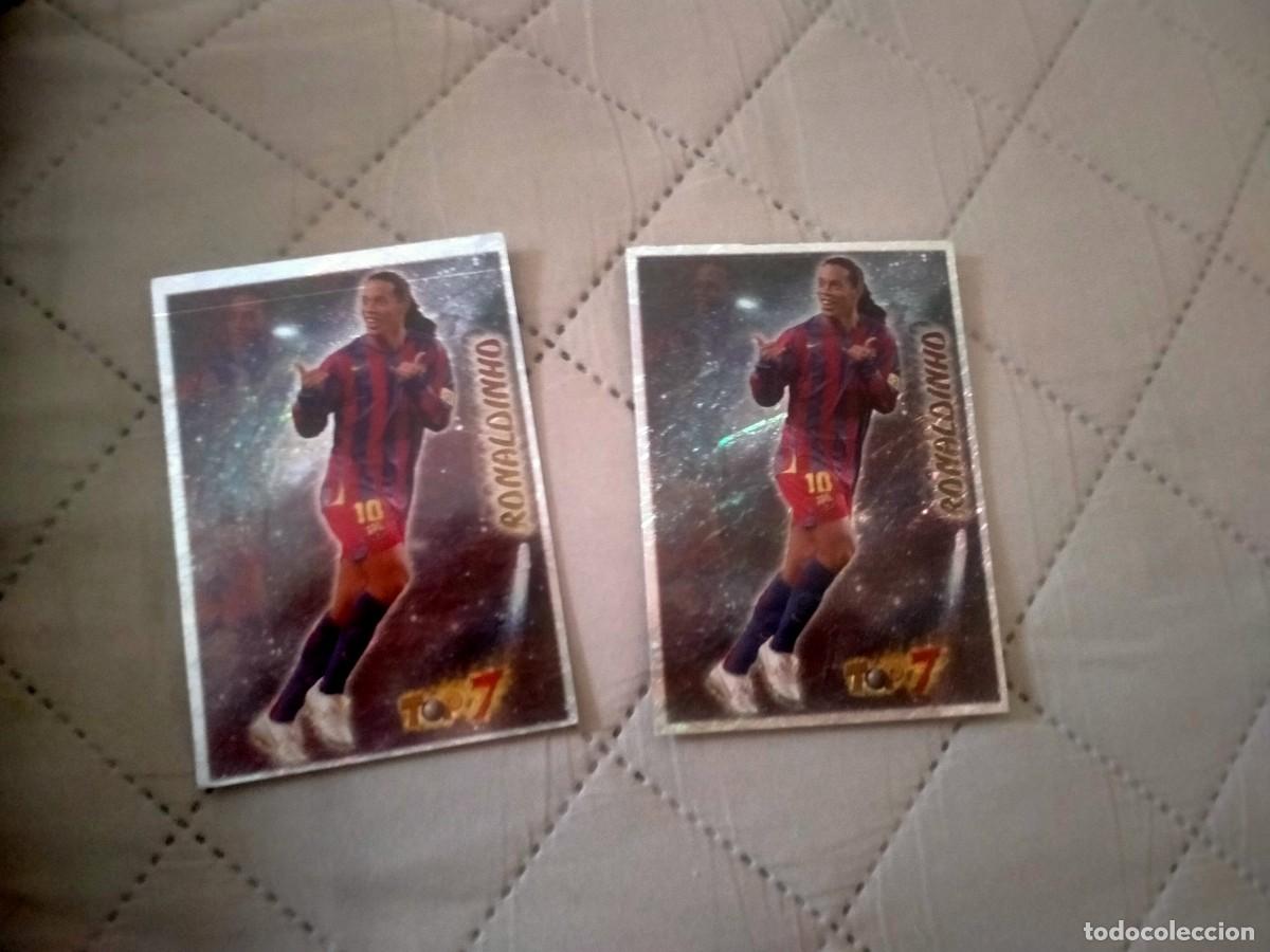 Cromos de f&uacute;tbol: cromos de ronaldinho 2 cromos