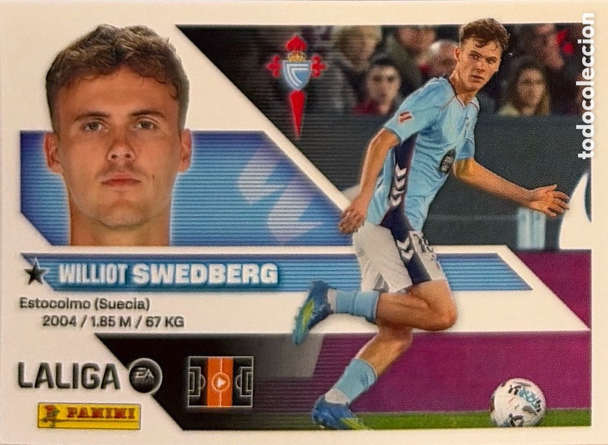 Cromos de f&uacute;tbol: 16.- Swedberg (R. CELTA) - COLECCIONES ESTE 2026/27 (PANINI)