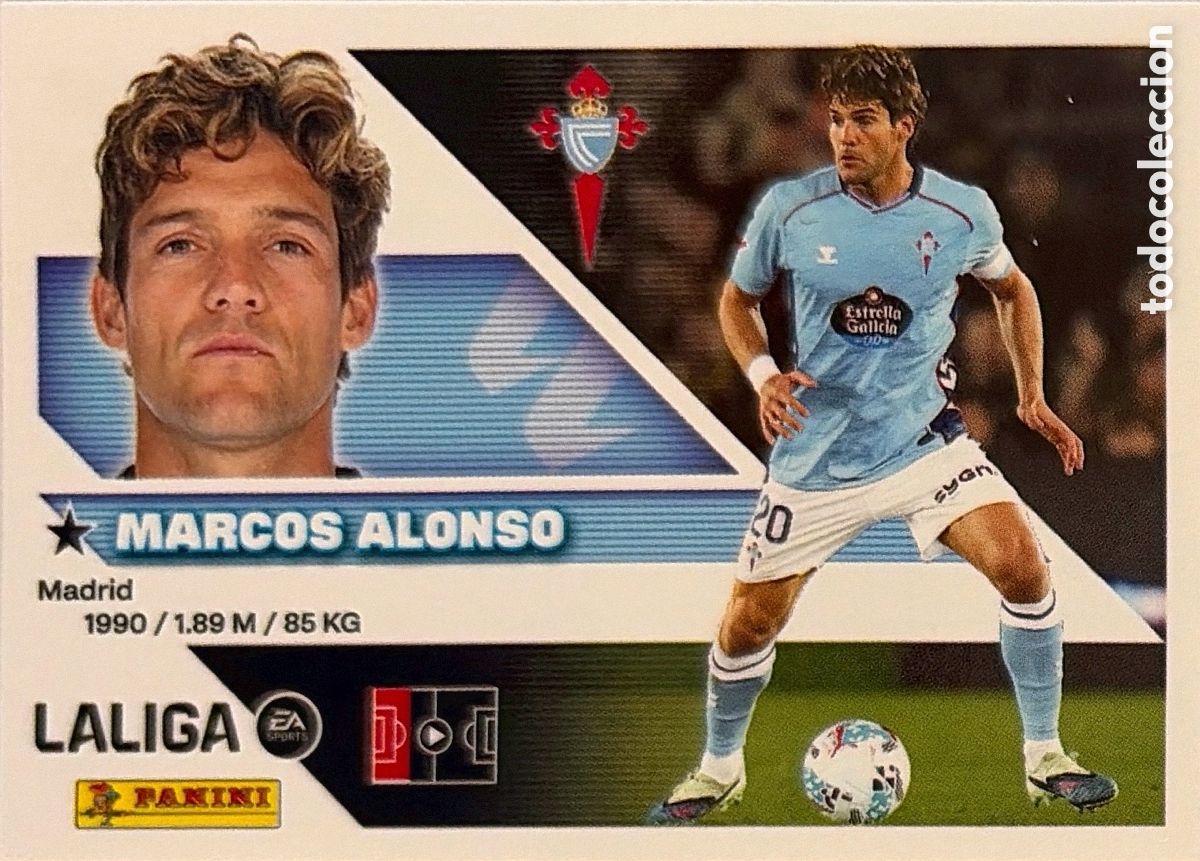 Cromos de f&uacute;tbol: 9A.- Marcos Alonso (R. CELTA) - COLECCIONES ESTE 2026/27 (PANINI)