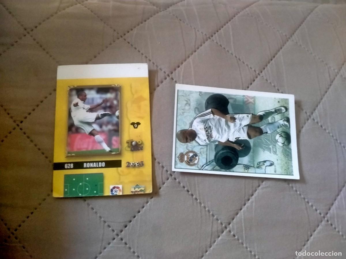 Cromos de f&uacute;tbol: cromos de ronaldo 2 diferentes - Foto 2