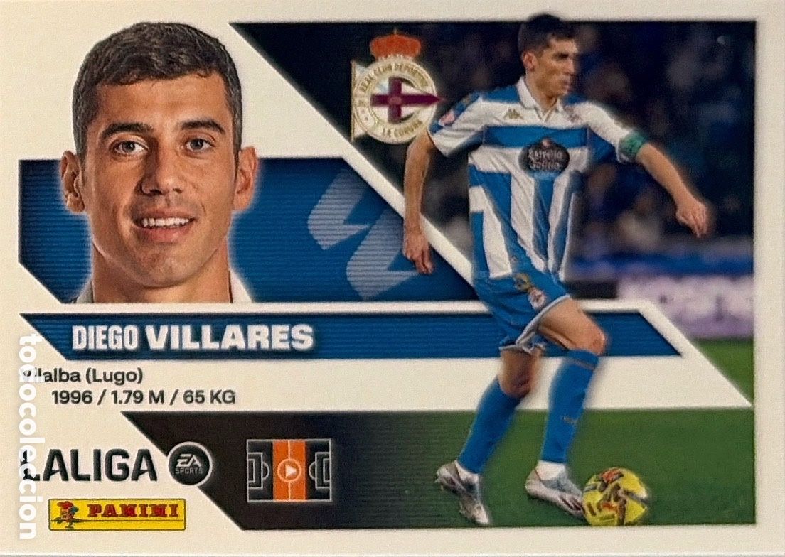 Cromos de f&uacute;tbol: 11.- Villares (DEPORTIVO CORU&Ntilde;A) - COLECCIONES ESTE 2026/27 (PANINI)