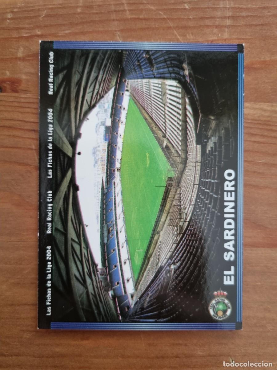 Football Stickers: 407 EL SARDINERO (Racing de Santander). Las Fichas de la Liga 2003 2004 03 04 (Mundicromo)