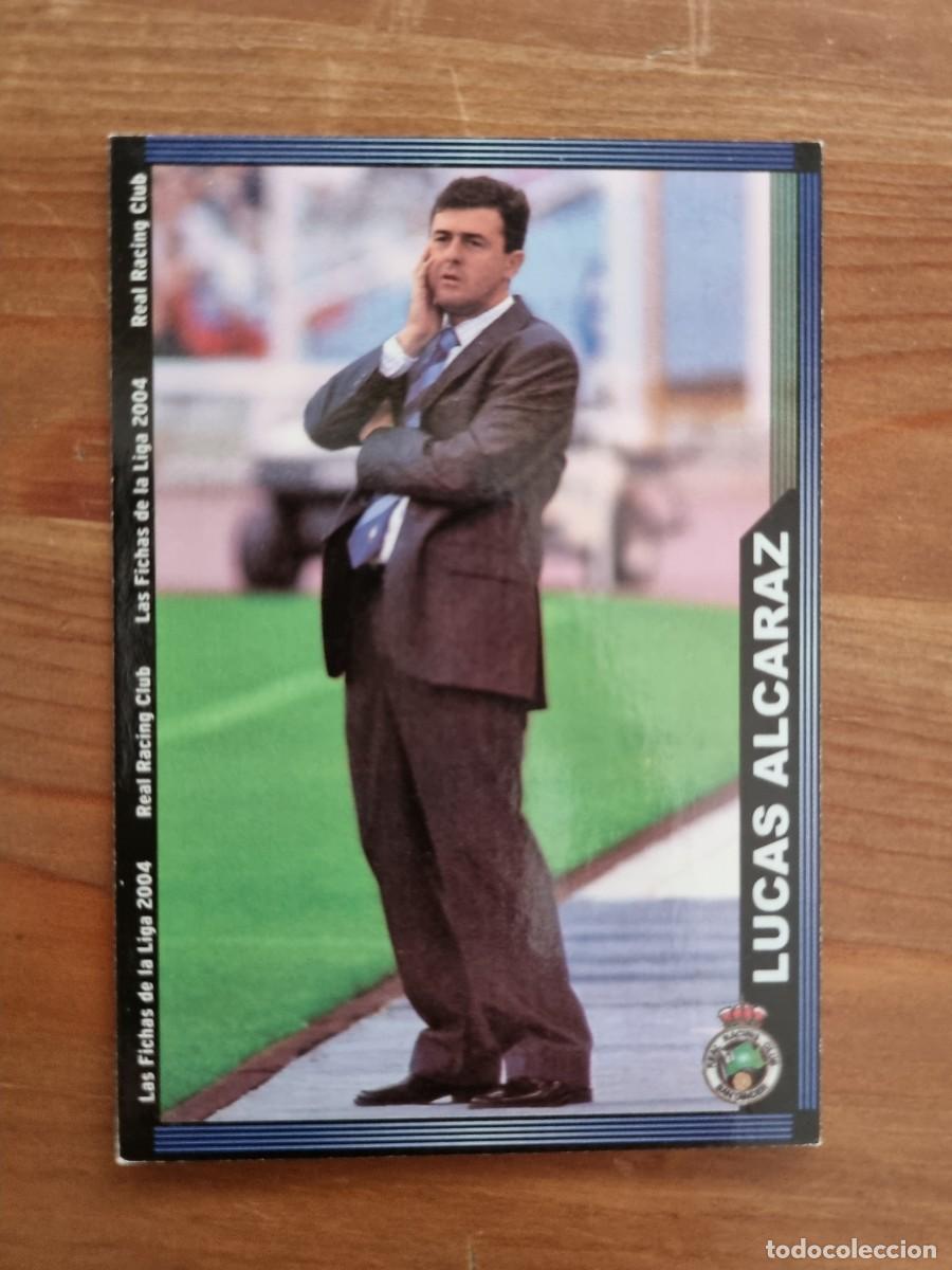 Cromos de f&uacute;tbol: 408 LUCAS ALCARAZ (Racing de Santander). Las Fichas de la Liga 2003 2004 03 04 (Mundicromo)