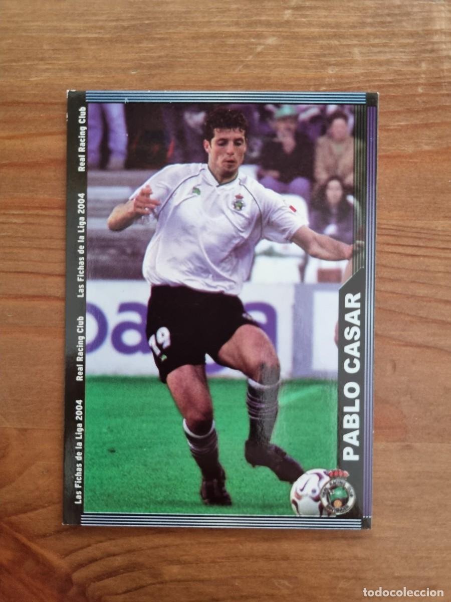 Cromos de f&uacute;tbol: 412 PABLO CASAR (Racing de Santander). Las Fichas de la Liga 2003 2004 03 04 (Mundicromo)