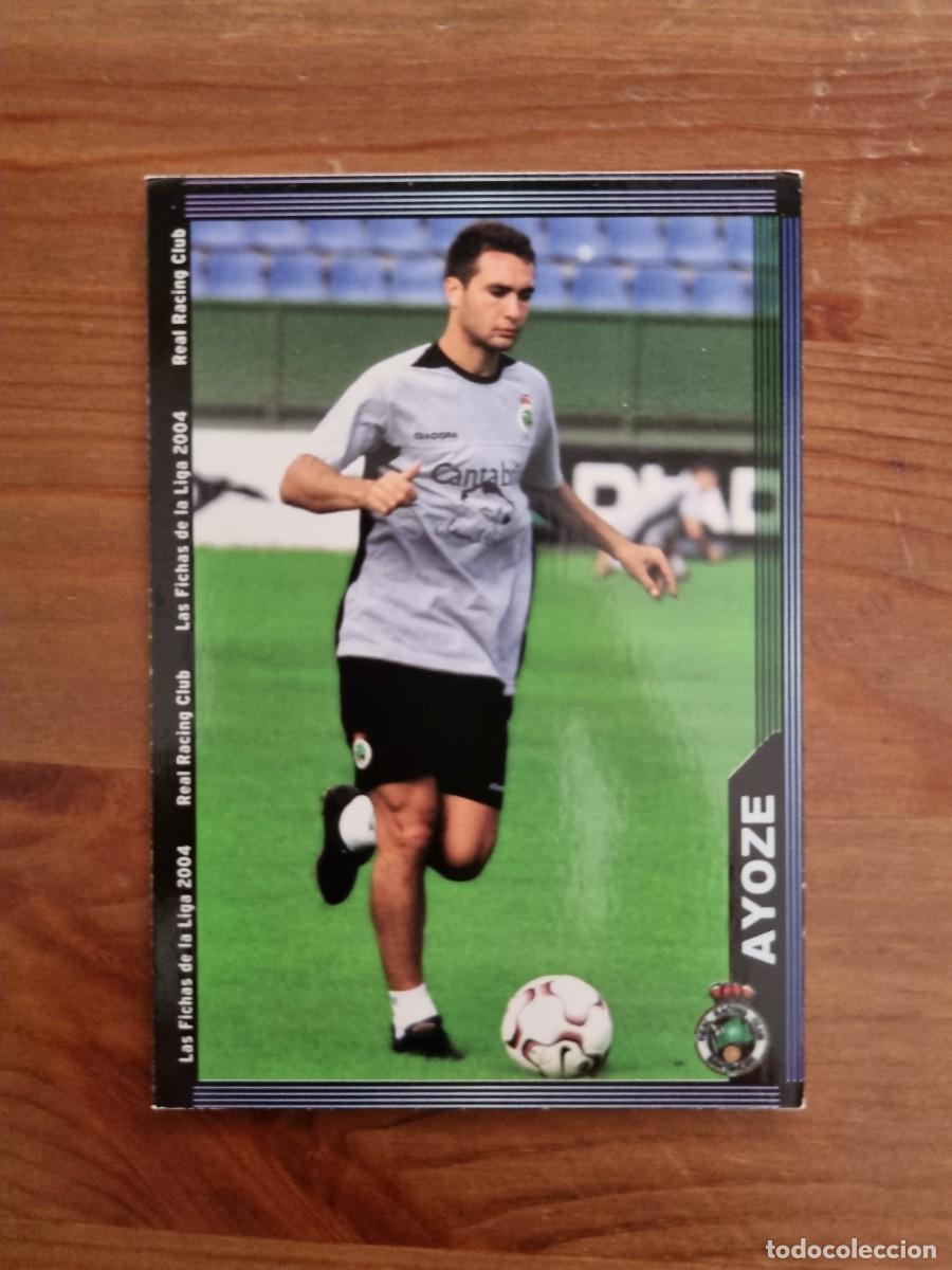 Cromos de f&uacute;tbol: 415 AYOZE (Racing de Santander). Las Fichas de la Liga 2003 2004 03 04 (Mundicromo)