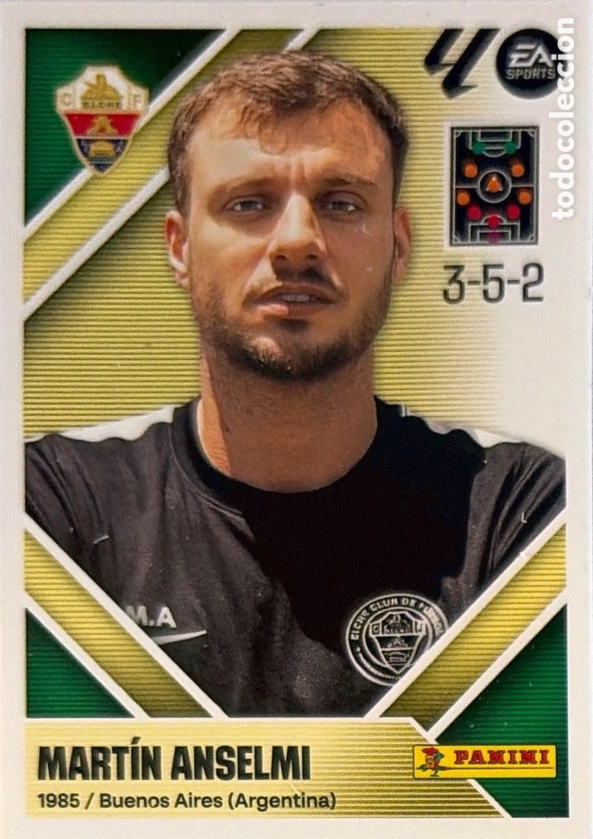 Cromos de f&uacute;tbol: 2.- Mart&iacute;n Anselmi (ELCHE) - COLECCIONES ESTE 2026/27 (PANINI)