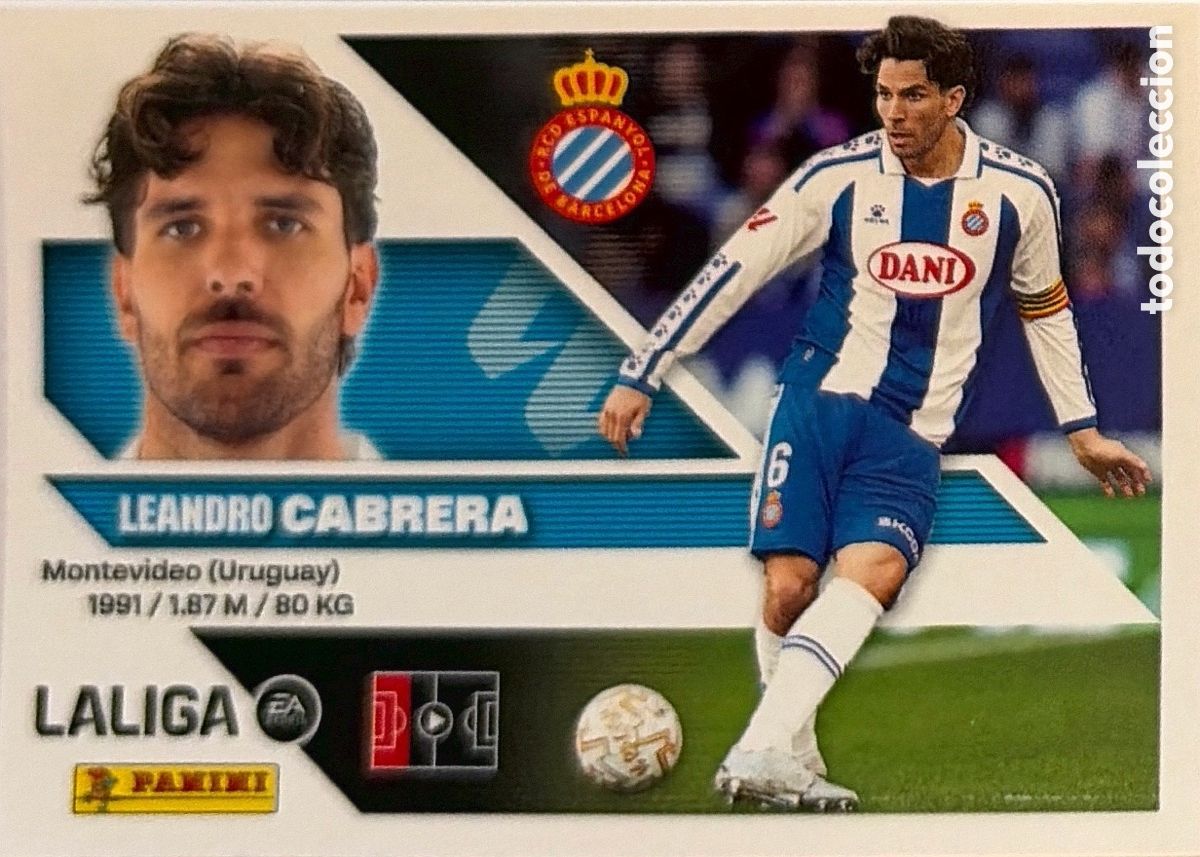 Cromos de f&uacute;tbol: 8.- Cabrera (ESPANYOL) - COLECCIONES ESTE 2026/27 (PANINI)