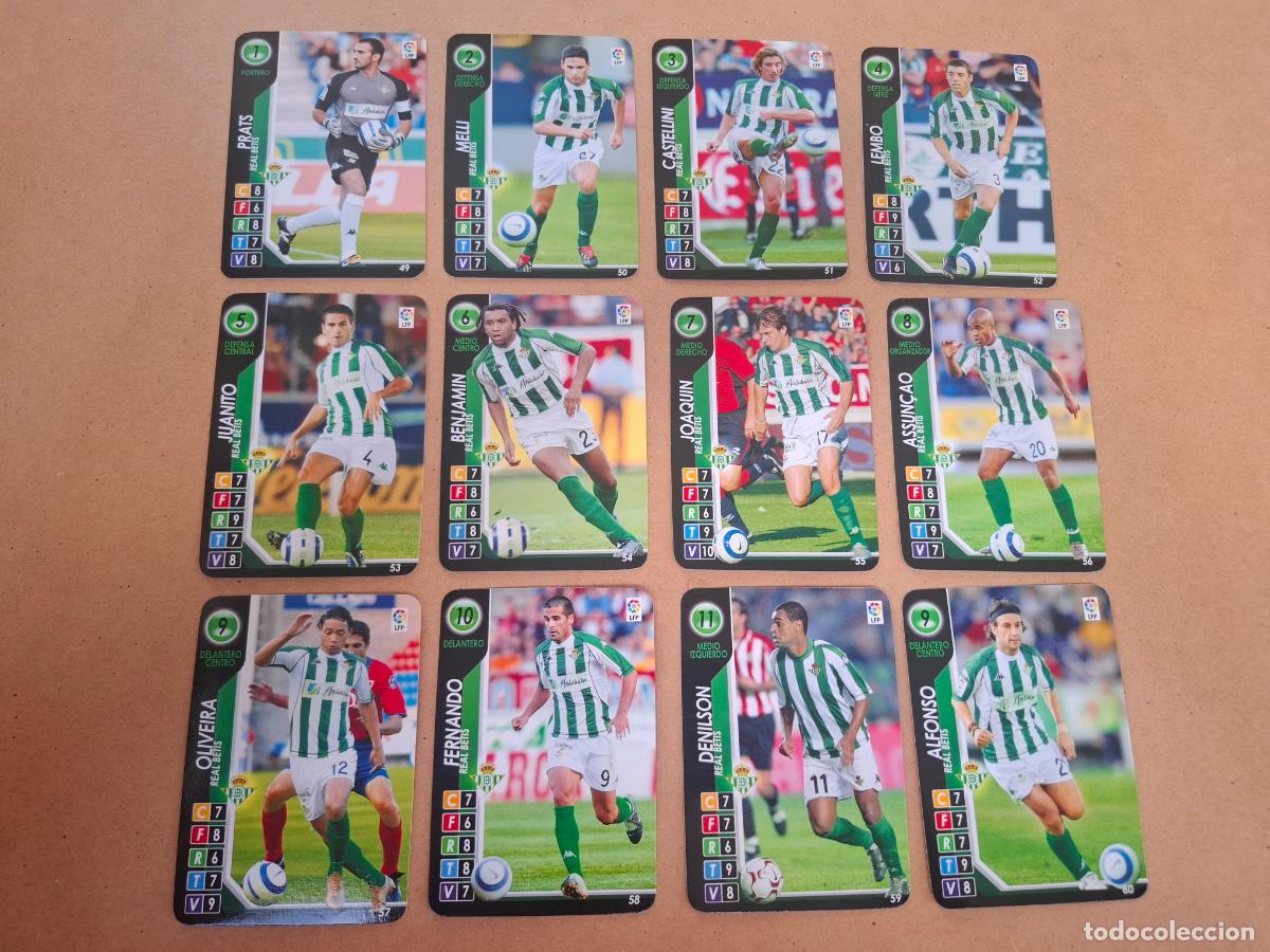 Cromos de f&uacute;tbol: DERBY TOTAL 2004 2005 04 05 - PANINI - REAL BETIS - 12 CARDS