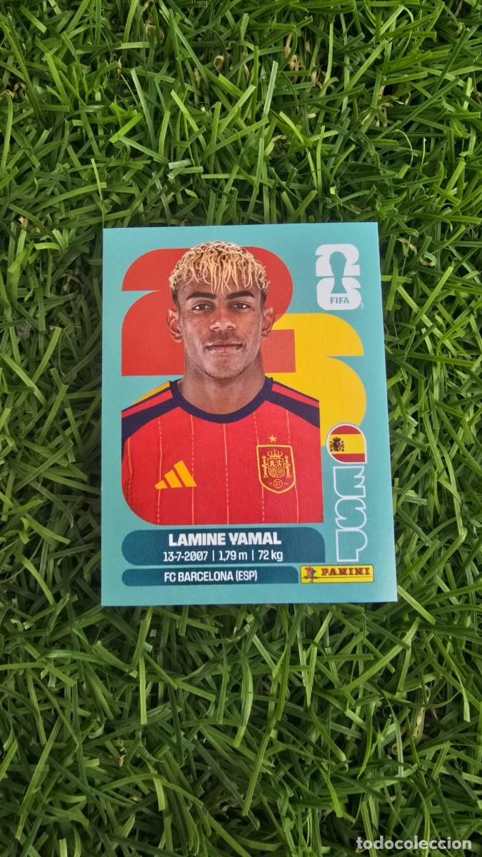 Football Stickers: Lamine Yamal 15 Espa&ntilde;a Mundial 2026 cromo sticker Panini