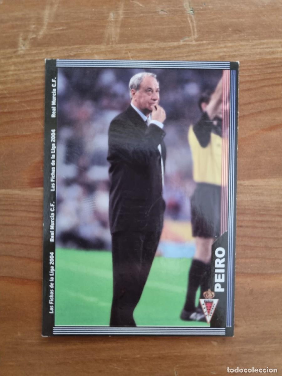 Football Stickers: 462 PEIR&Oacute; (Real Murcia). Las Fichas de la Liga 2003 2004 03 04 (Mundicromo)