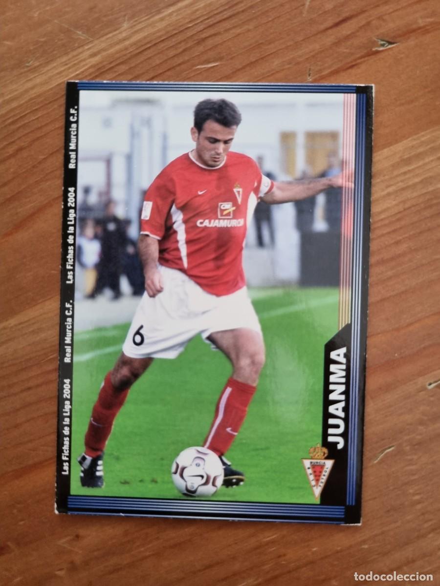 Cromos de f&uacute;tbol: 466 JUANMA (Real Murcia). Las Fichas de la Liga 2003 2004 03 04 (Mundicromo)