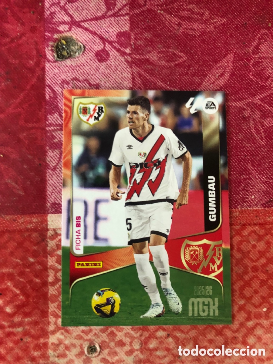 Cromos de f&uacute;tbol: Panini Megacracks 2025 2026 25 26 298 bis Gumbau Rayo Vallecano