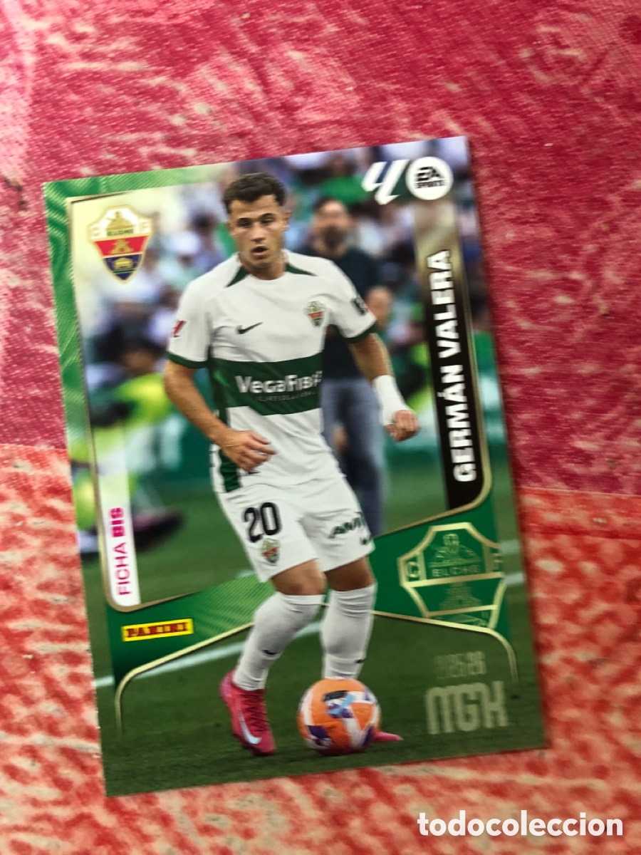 Cromos de f&uacute;tbol: Germ&aacute;n Valera n&uacute;mero 141 Bis del Elche megacracks 25-26 2025-2026