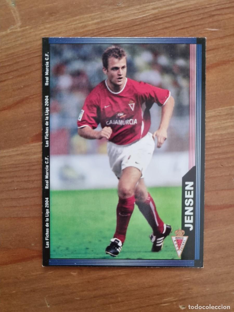 Football Stickers: 473 JENSEN (Real Murcia). Las Fichas de la Liga 2003 2004 03 04 (Mundicromo)
