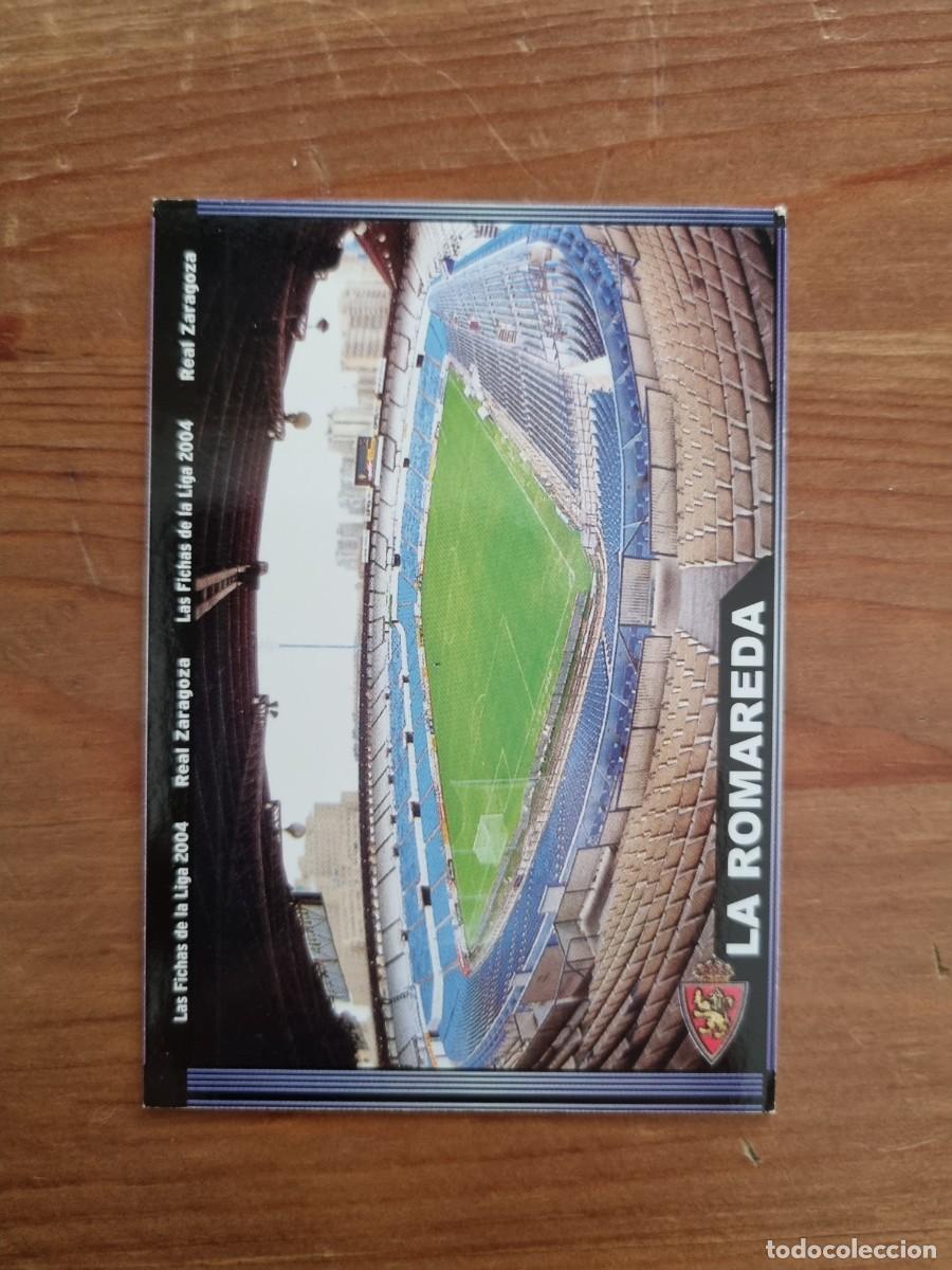 Cromos de f&uacute;tbol: 488 LA ROMAREDA (Real Zaragoza). Las Fichas de la Liga 2003 2004 03 04 (Mundicromo)