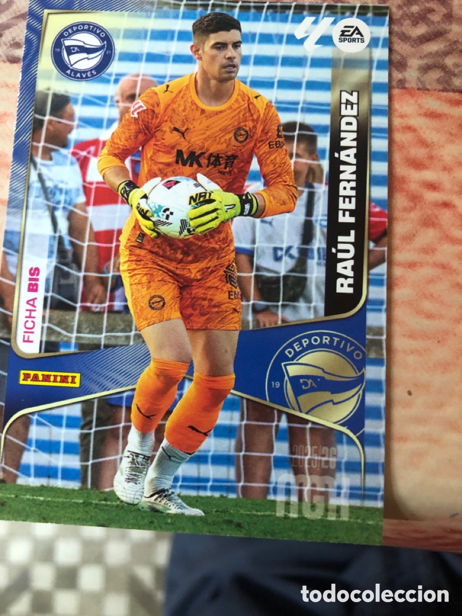 Cromos de f&uacute;tbol: 21 BIS RAUL FERNANDEZ DEPORTIVO ALAVES FICHAS ALBUM MEGACRACKS 2025 2026 MGK 25 26