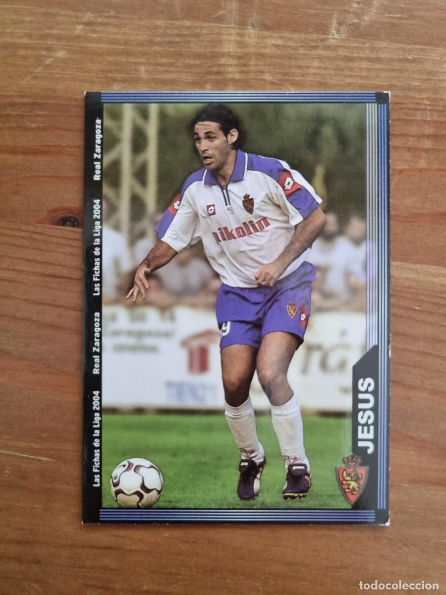 Football Stickers: 503 JES&Uacute;S (Real Zaragoza). Las Fichas de la Liga 2003 2004 03 04 (Mundicromo)