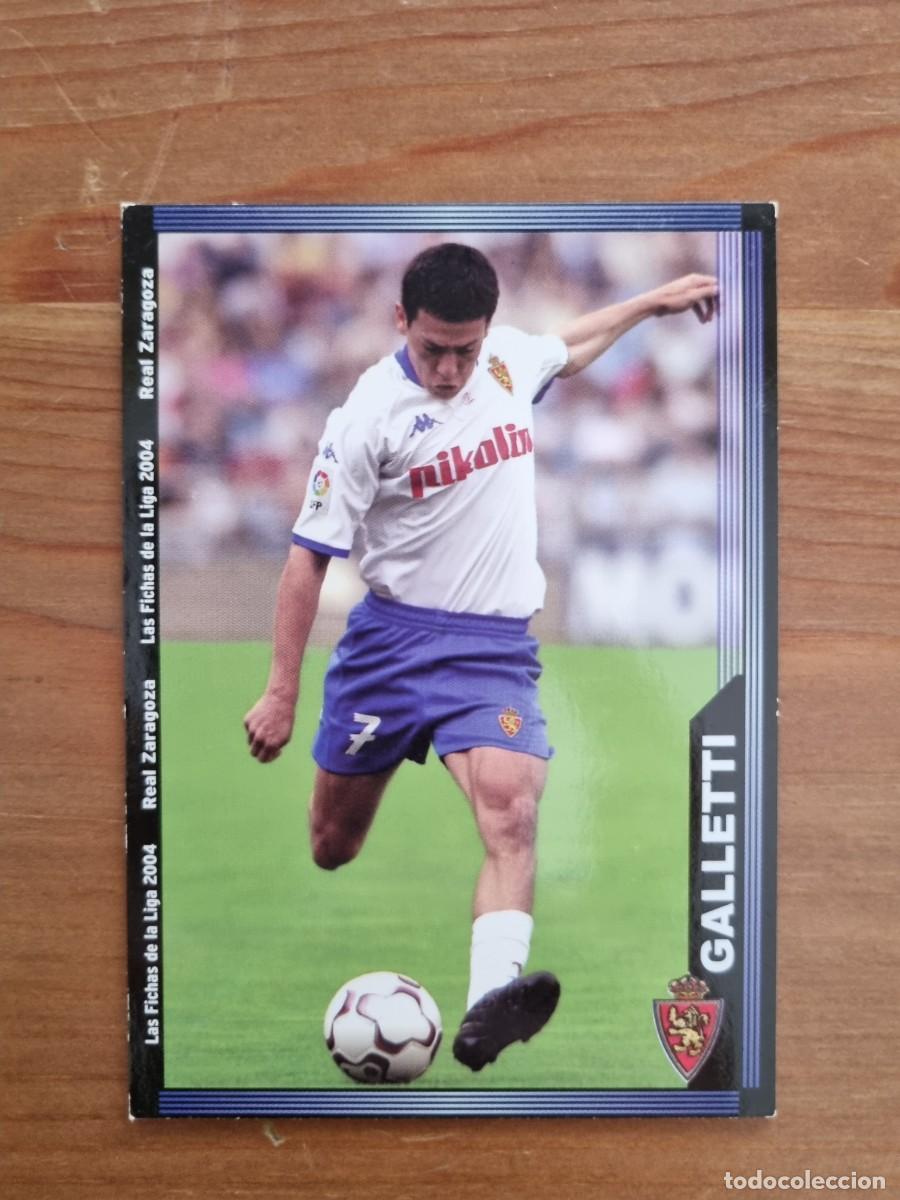 Cromos de f&uacute;tbol: 505 GALLETTI (Real Zaragoza). Las Fichas de la Liga 2003 2004 03 04 (Mundicromo)