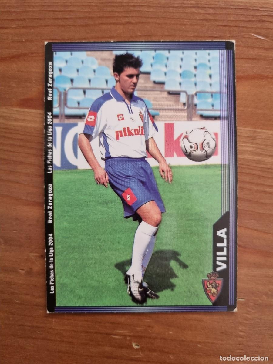 Cromos de f&uacute;tbol: 510 VILLA (Real Zaragoza) ROOKIE. Las Fichas de la Liga 2003 2004 03 04 (Mundicromo)