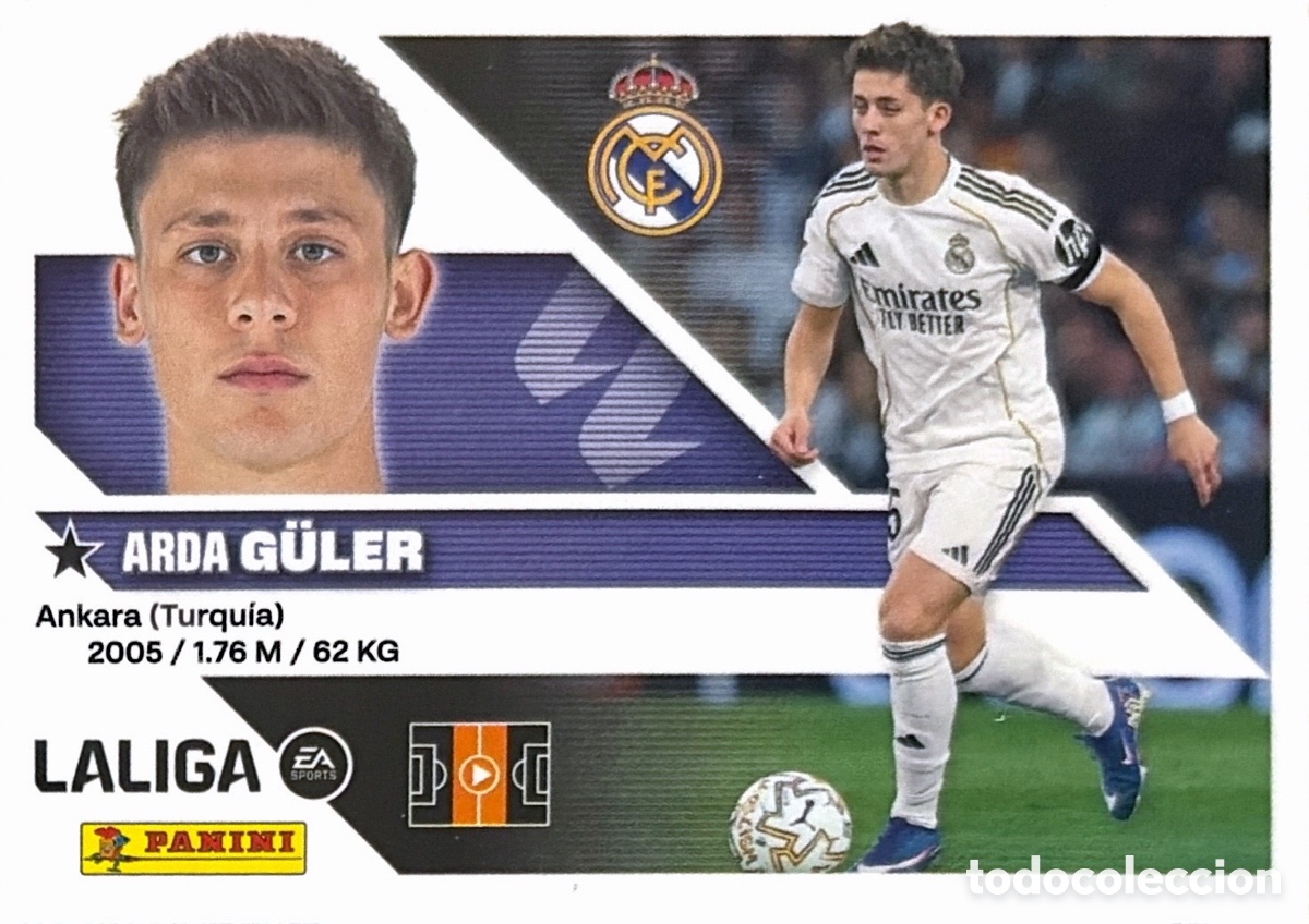Cromos de f&uacute;tbol: 15A.- G&uuml;ler (R. MADRID) - COLECCIONES ESTE 2026/27 (PANINI)
