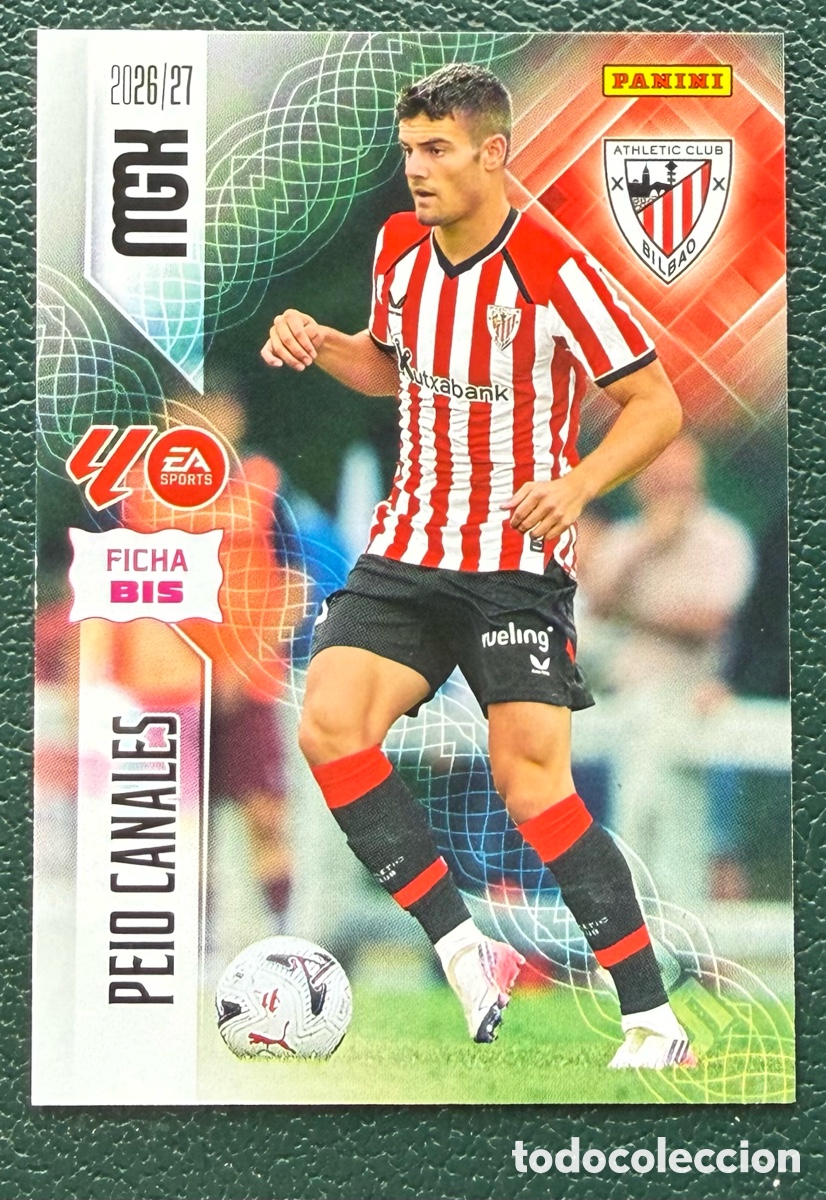 Cromos de f&uacute;tbol: 47 BIS PEIO CANALES ATHLETIC DE BILBAO FICHAS ALBUM MEGACRACKS 2026 2027 MGK 26 27