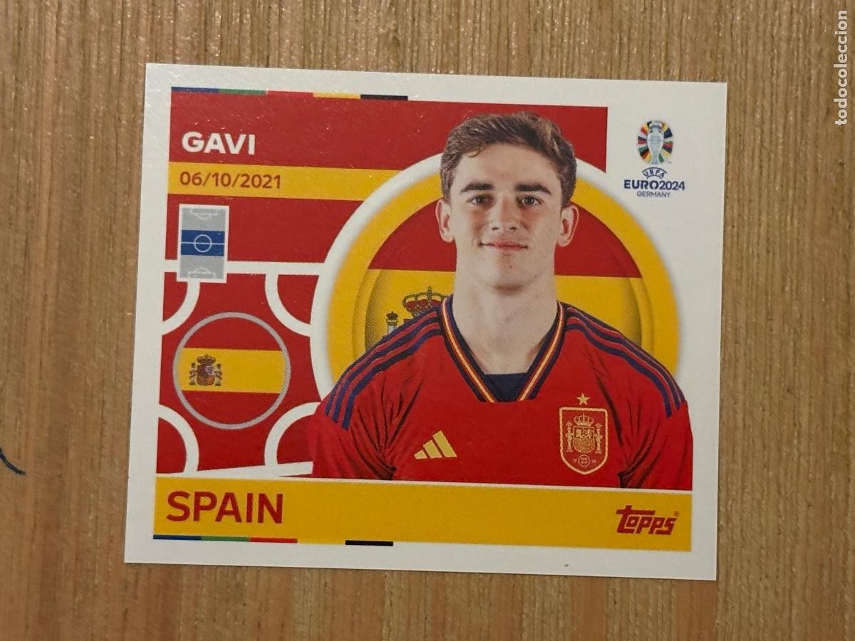 Figurine di Calcio: 37. GAVI ESP11 ESP 11 CROMO STICKER UEFA EURO EUROCOPA 2024 TOPPS