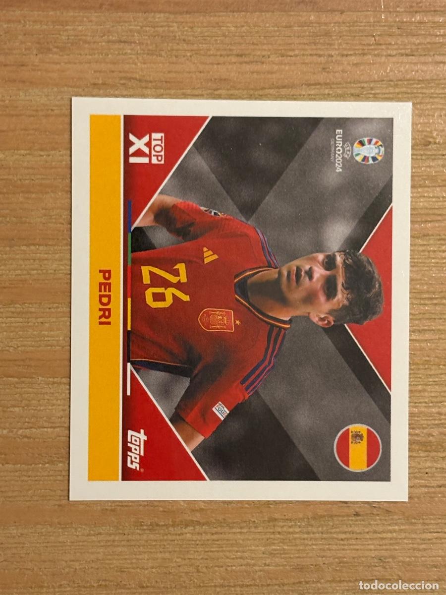 Cromos de f&uacute;tbol: 37. PEDRI ESPROP2 ESP TOP2 CROMO STICKER UEFA EURO EUROCOPA 2024 TOPPS