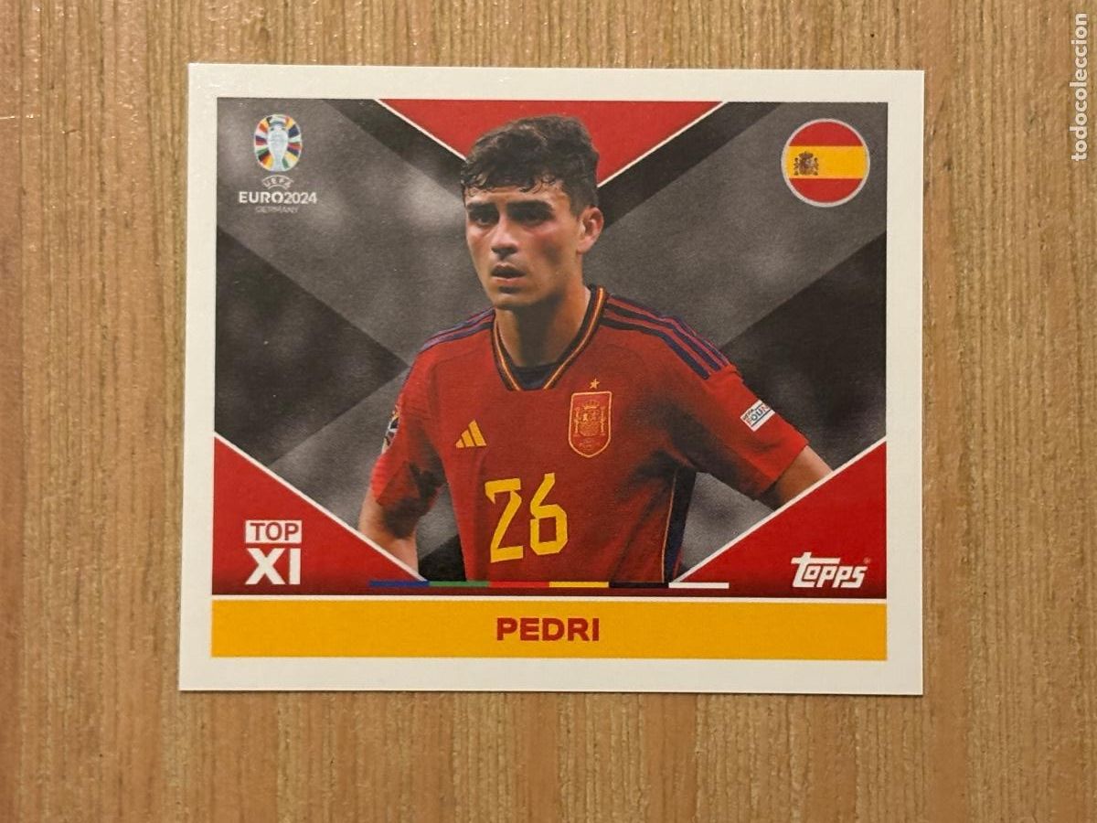 Figurine di Calcio: 37. PEDRI ESPROP2 ESP TOP2 CROMO STICKER UEFA EURO EUROCOPA 2024 TOPPS