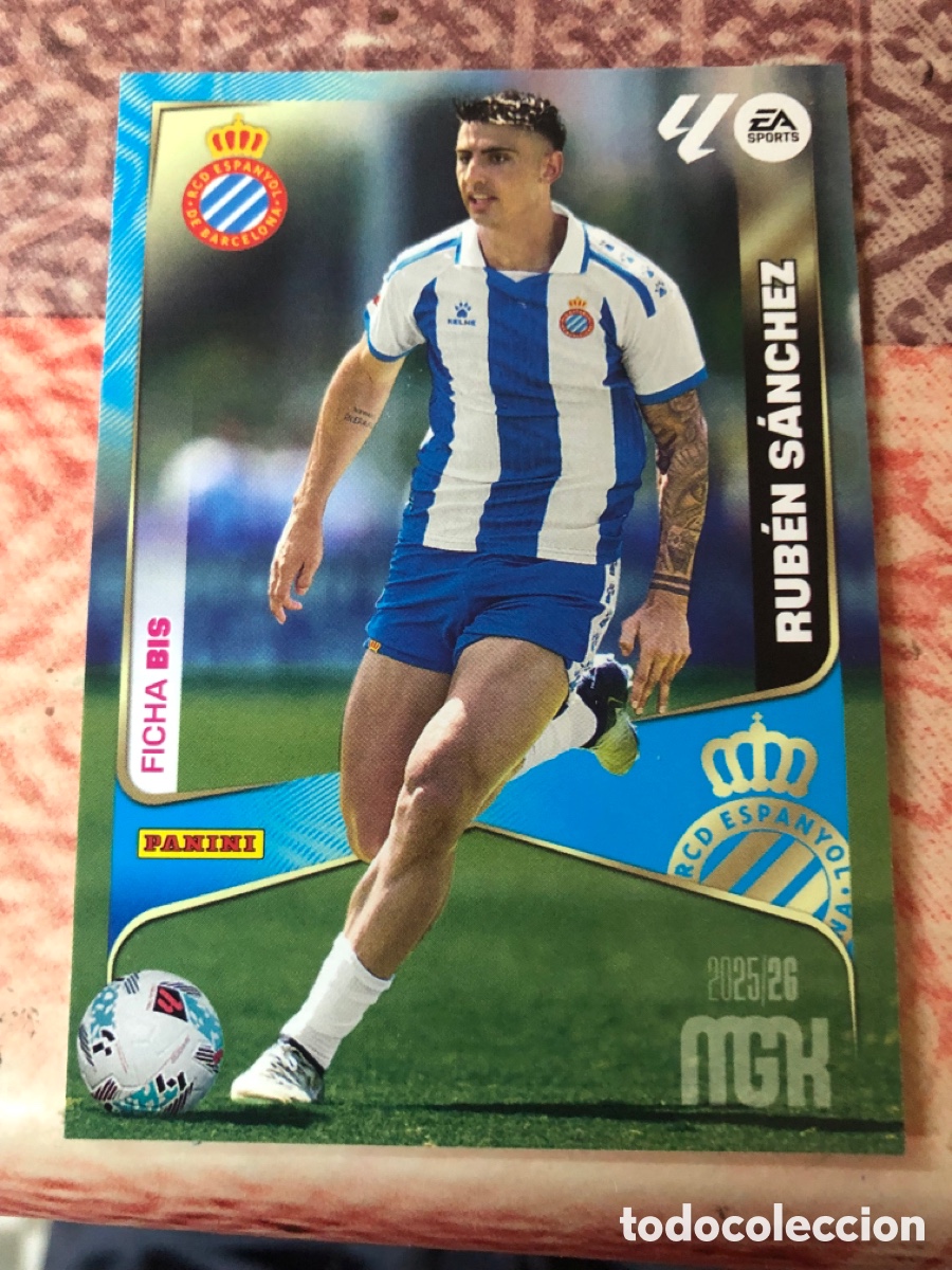Cromos de f&uacute;tbol: Ruben S&aacute;nchez n&uacute;mero 154 Bis del Espa&ntilde;ol megacracks 25-26 2025-2026