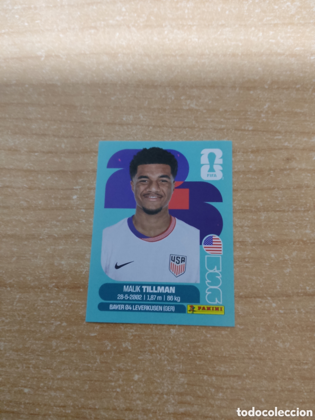 Cromos de f&uacute;tbol: 15 TILLMAN ESTADOS UNIDOS FIFA WORLD CUP 2026