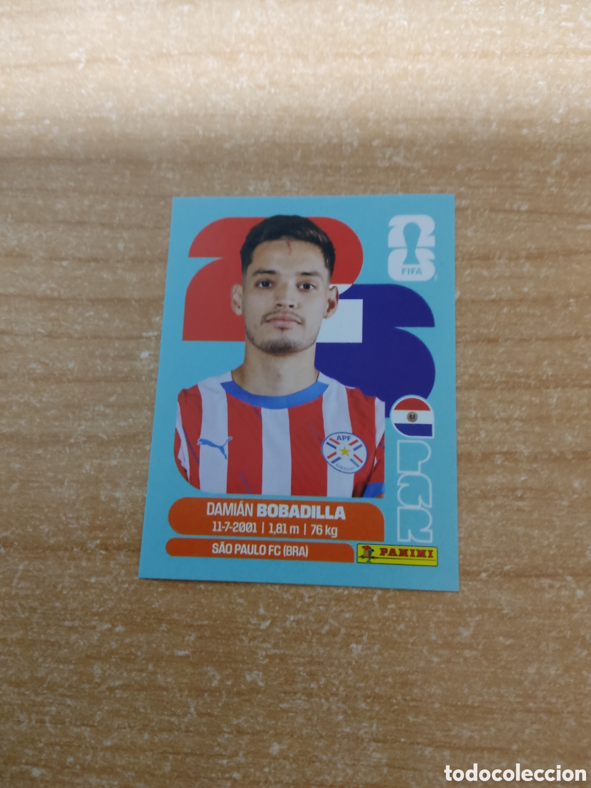 Cromos de f&uacute;tbol: 11 BOBADILLA PARAGUAY FIFA WORLD CUP 2026