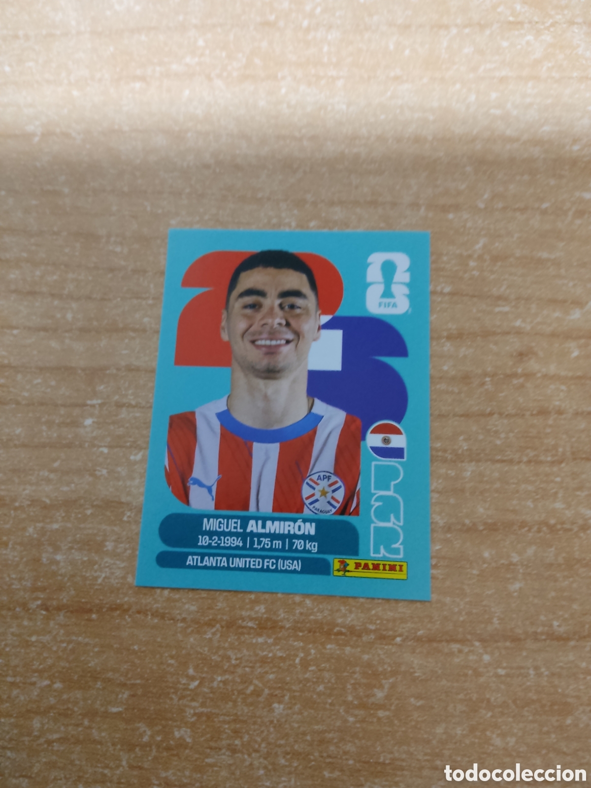 Cromos de f&uacute;tbol: 17 MIGUEL ALMIRON PARAGUAY FIFA WORLD CUP 2026
