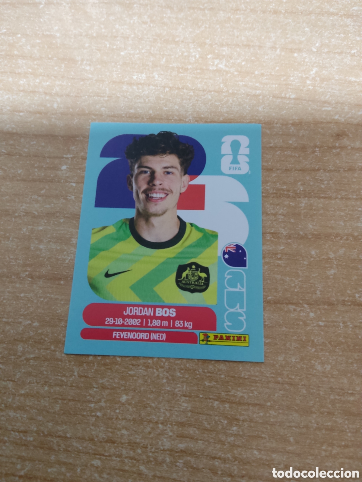 Cromos de f&uacute;tbol: 6 JORDAN BOS AUSTRALIA FIFA WORLD CUP 2026