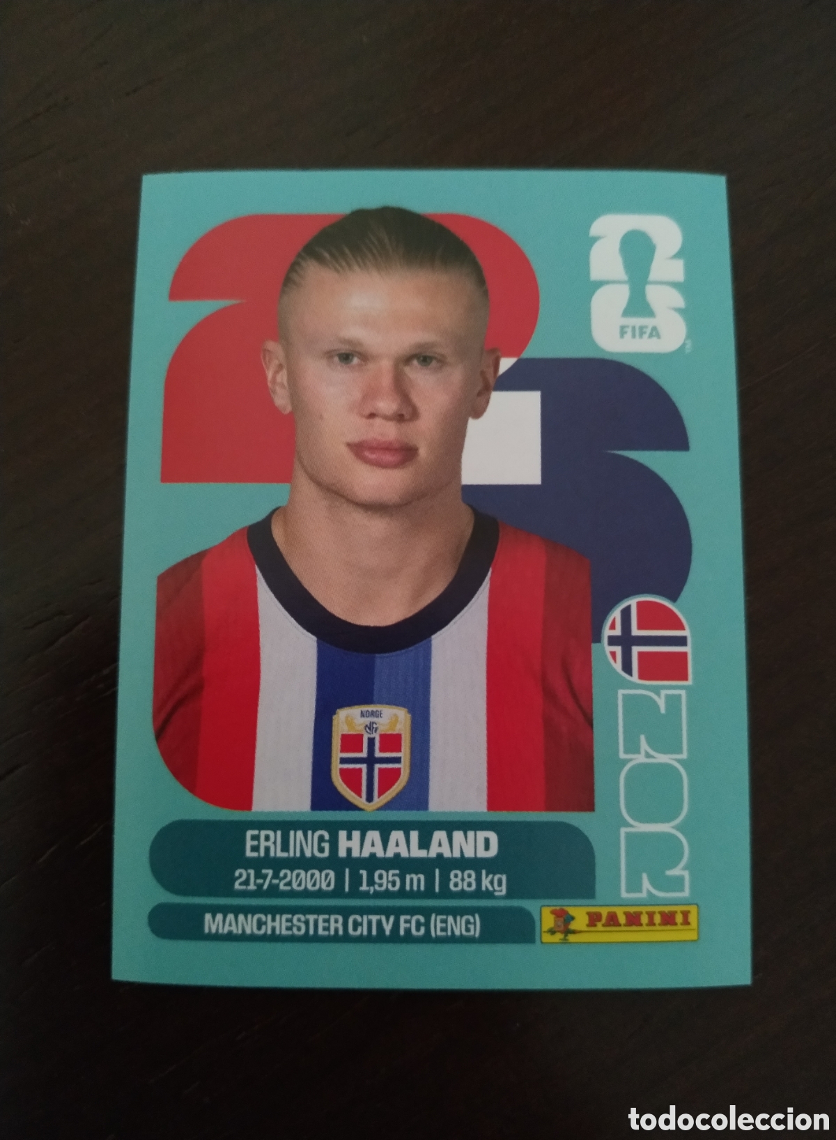 Fu&szlig;ball-Sticker: NOR 15 ERLING HAALAND NOR15 NORUEGA PANINI FIFA MUNDIAL WORLD CUP 26 2026 STICKER
