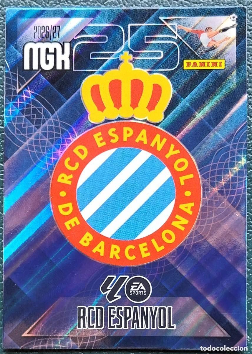 Fu&szlig;ball-Sticker: 163 ESCUDO RCD ESPANYOL FICHAS ALBUM MEGACRACKS 2026 2027 MGK 26 27