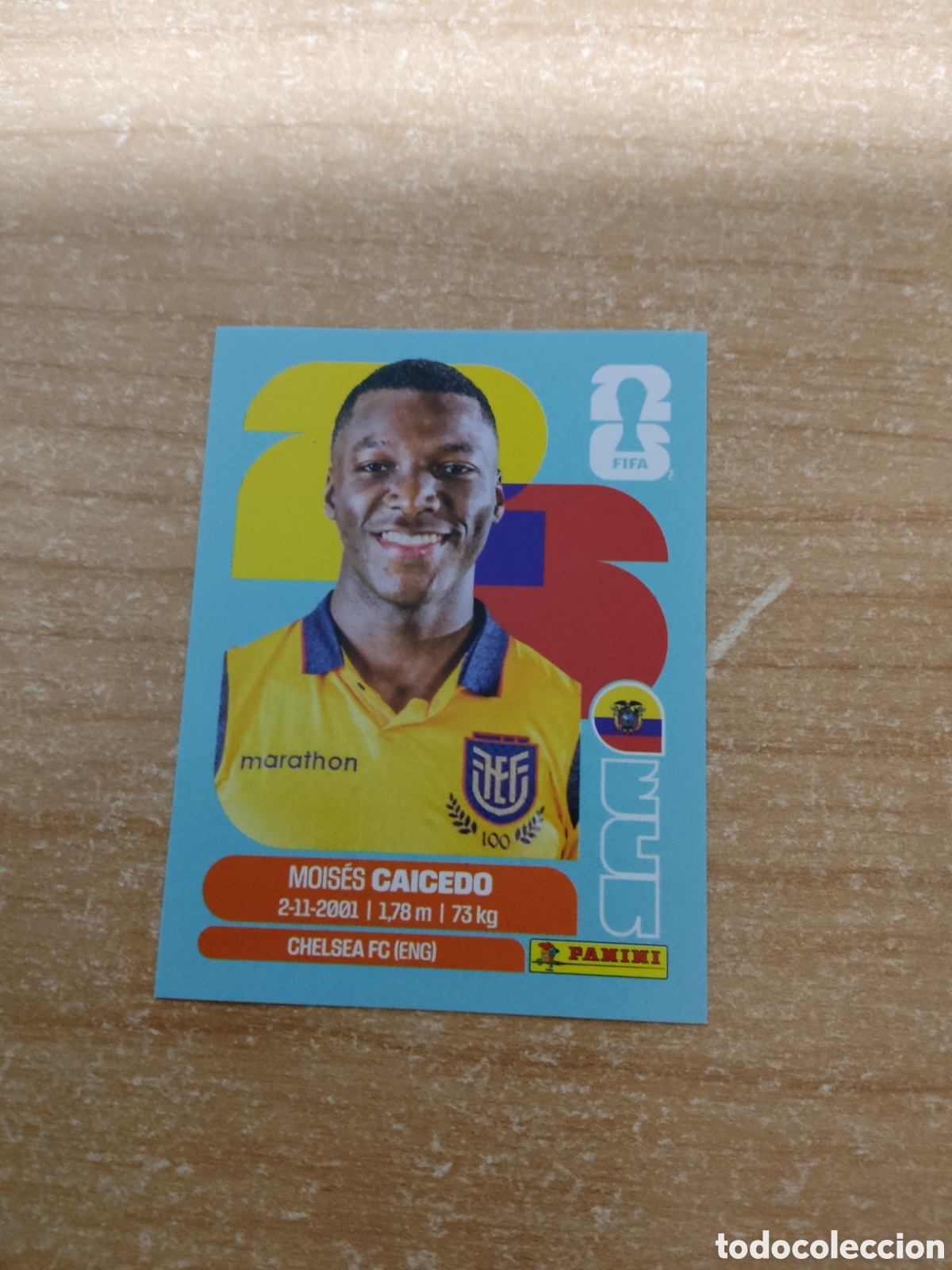 Cromos de f&uacute;tbol: 9 MOISES CAICEDO ECUADOR FIFA WORLD CUP 2026
