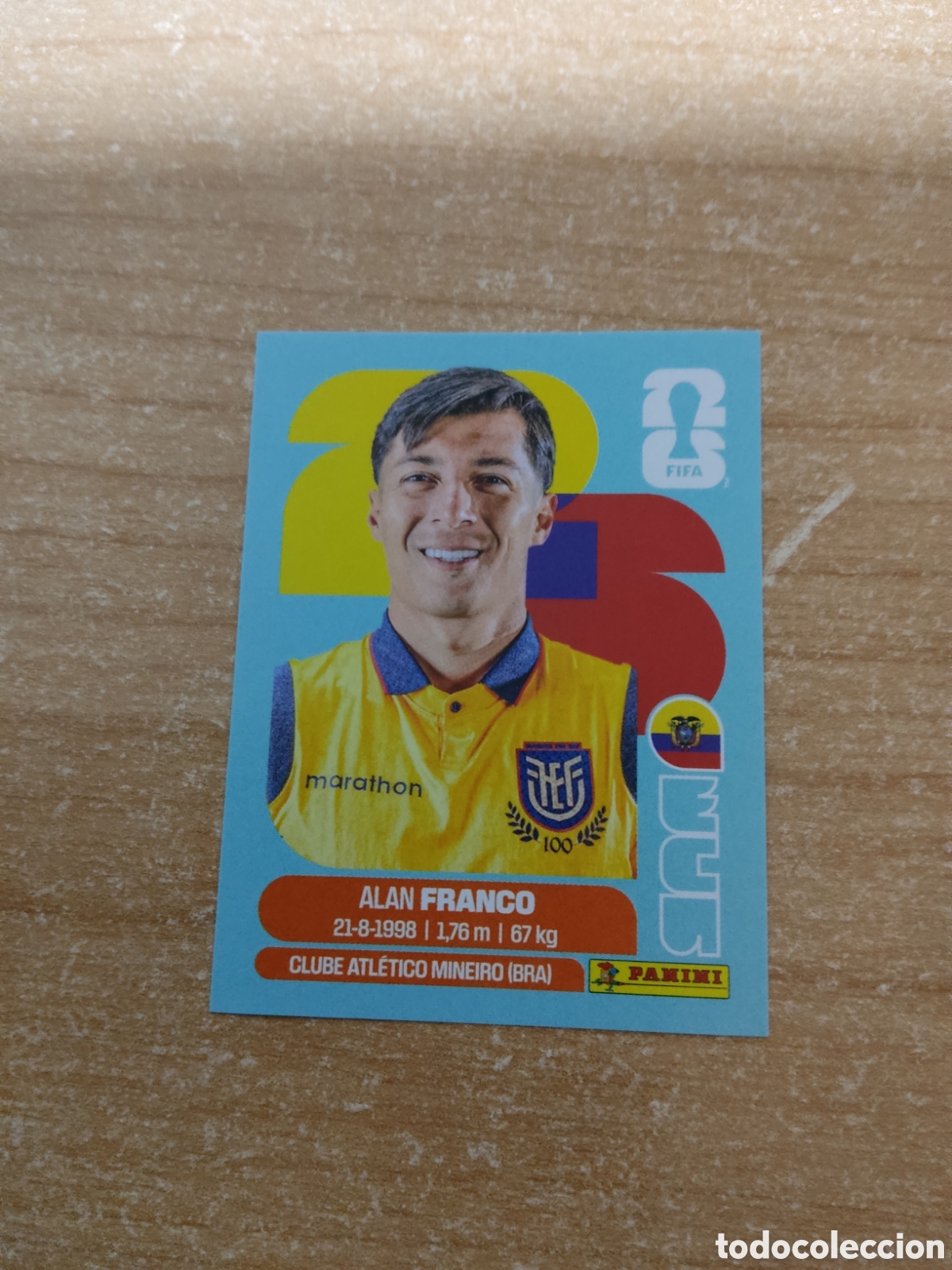 Cromos de f&uacute;tbol: 10 ALAN FRANCO ECUADOR FIFA WORLD CUP 2026