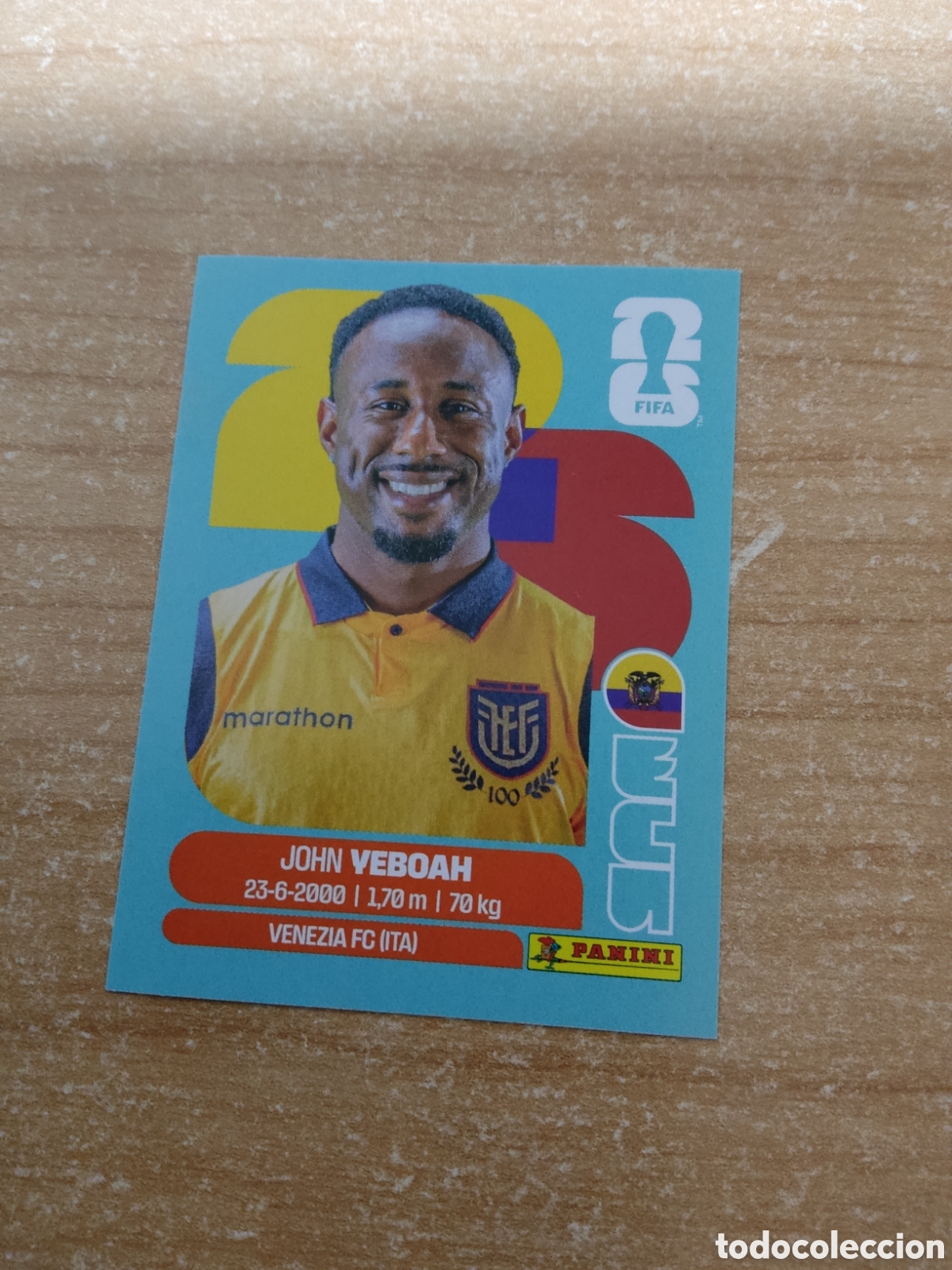 Cromos de f&uacute;tbol: 14 YEBOAH ECUADOR FIFA WORLD CUP 2026