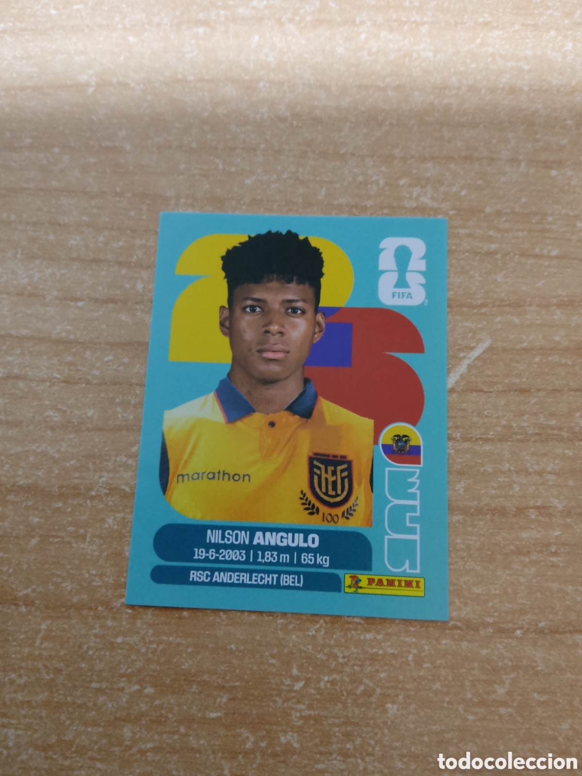 Cromos de f&uacute;tbol: 17 NILSON ANGULO ECUADOR FIFA WORLD CUP 2026