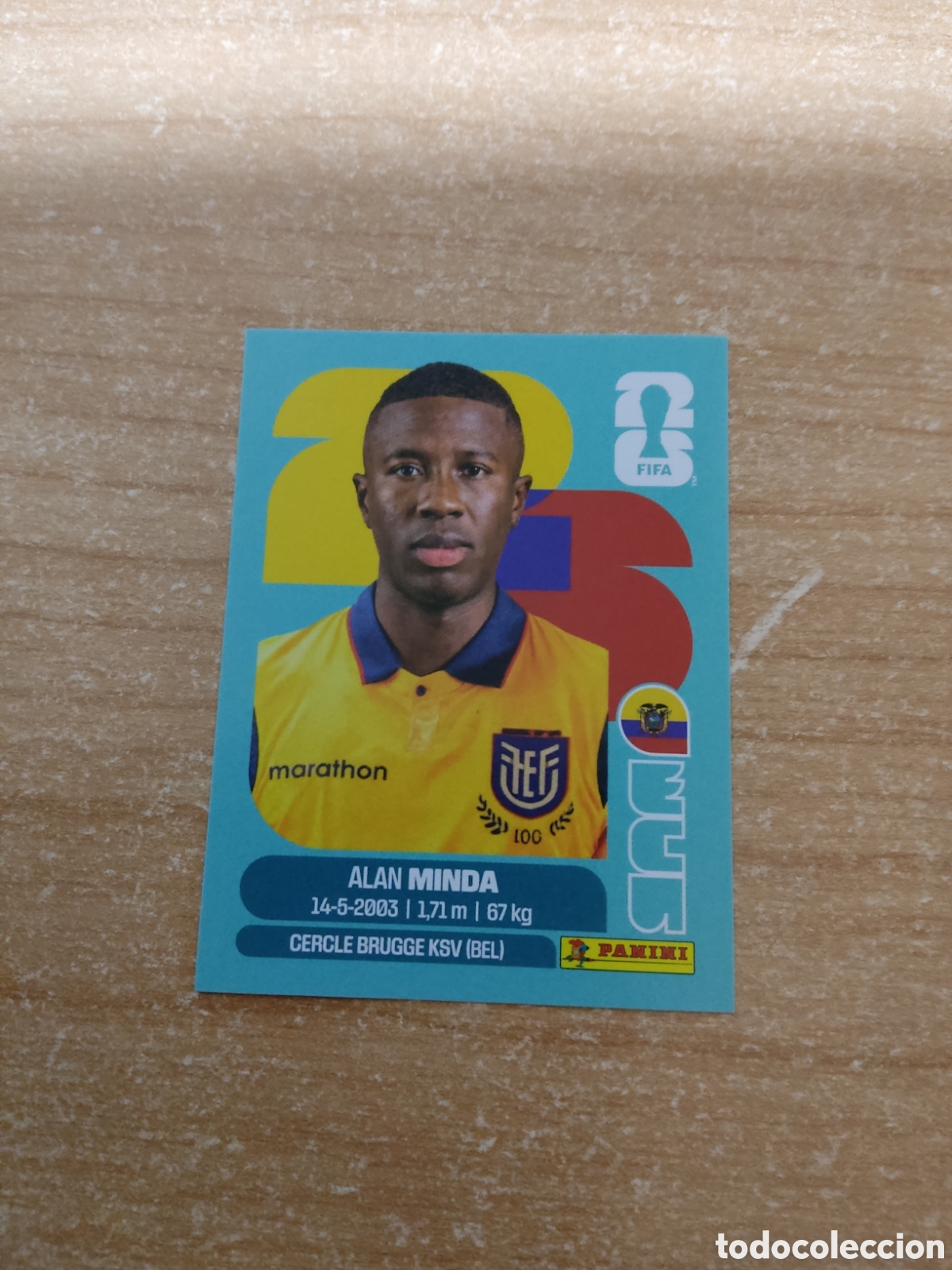 Cromos de f&uacute;tbol: 18 ALAN MINDA ECUADOR FIFA WORLD CUP 2026