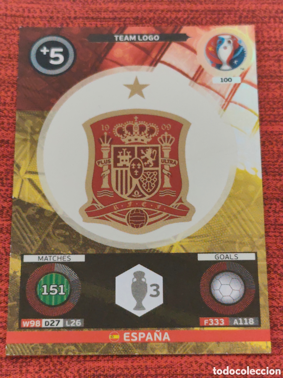 Cromos de f&uacute;tbol: 100 ESCUDO TEAM LOGO ESPA&Ntilde;A EURO 2006 ADRENALYN XL
